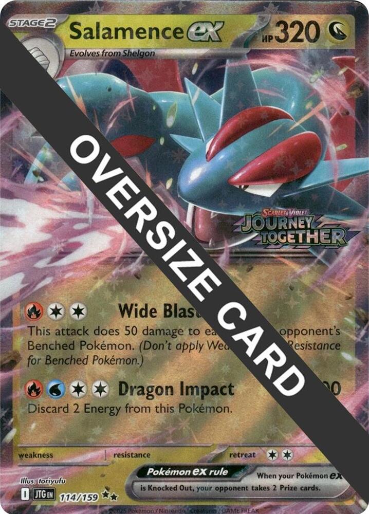 Salamence ex - 114/159 114-159 — Jumbo Cards (English Pokémon TCG card)