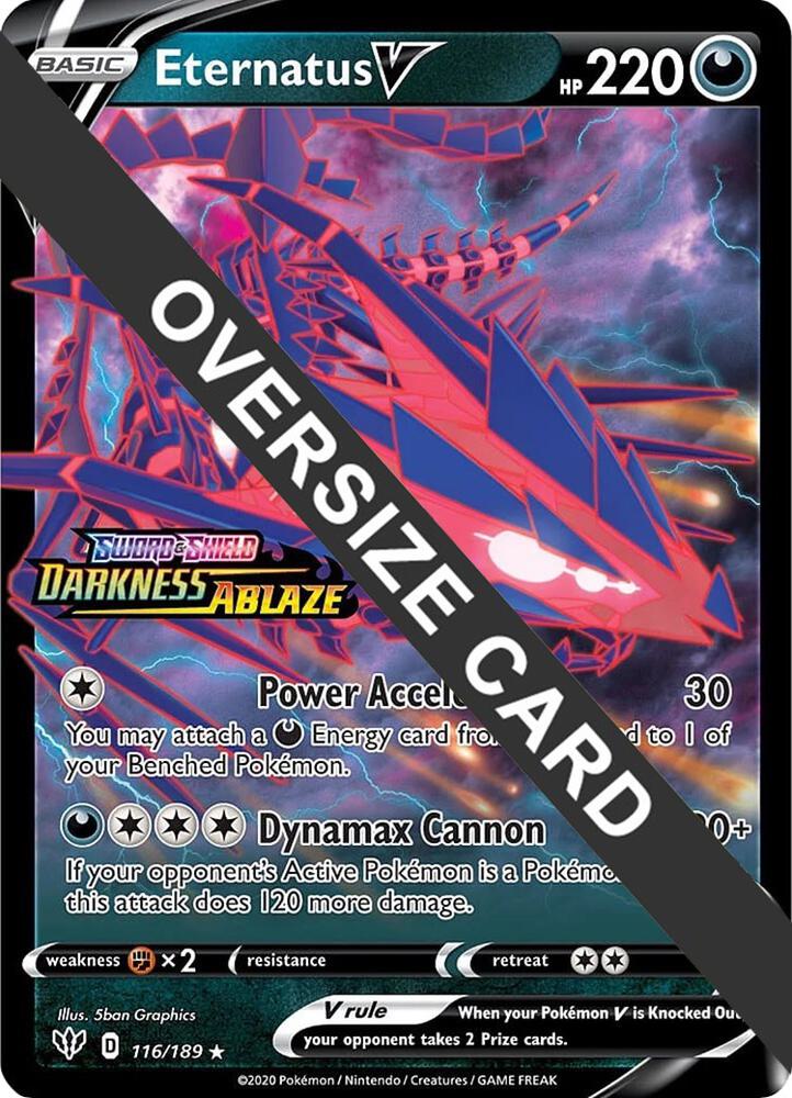 Eternatus V - 116/189 116-189 — Jumbo Cards (English Pokémon TCG card)