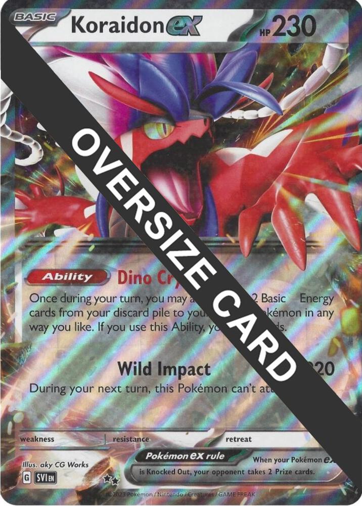 Koraidon ex 125-198 — Jumbo Cards (English Pokémon TCG card)
