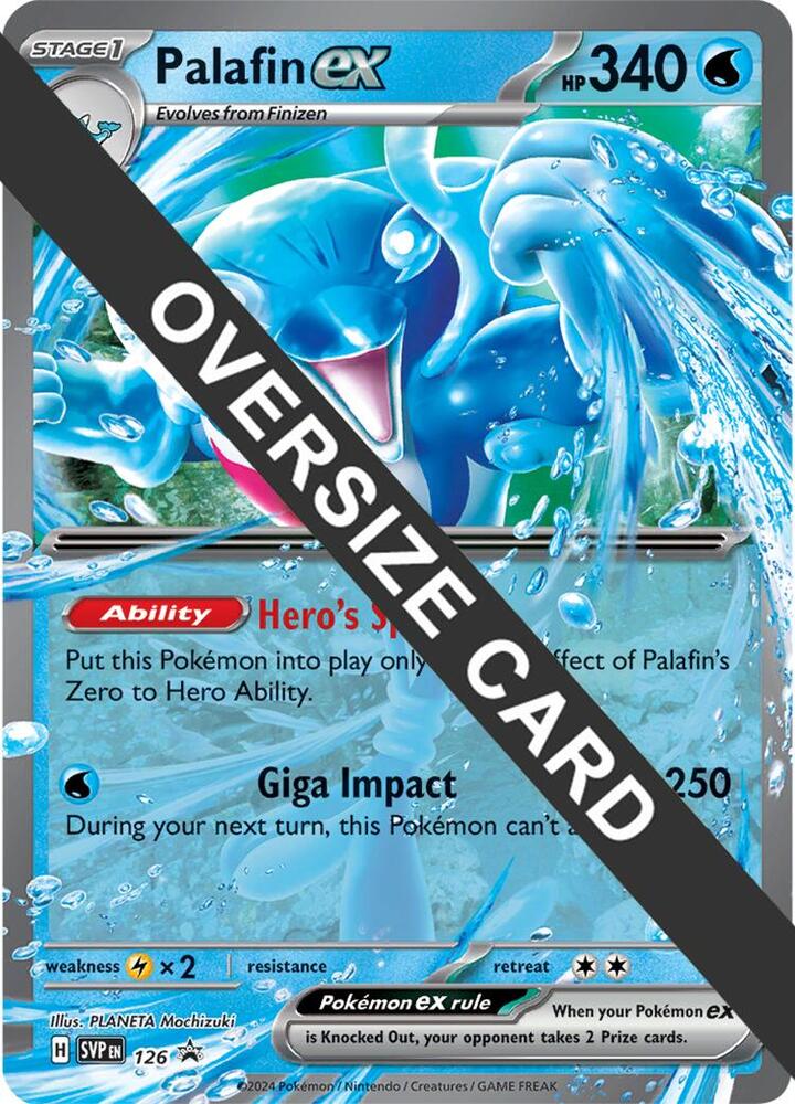 Palafin ex - 126 126/296 — Jumbo Cards (English Pokémon TCG card)