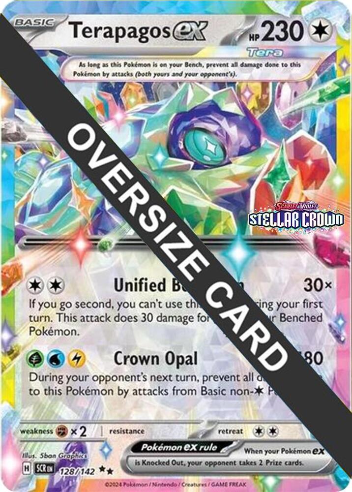 Terapagos ex - 128/142 128-142 — Jumbo Cards (English Pokémon TCG card)