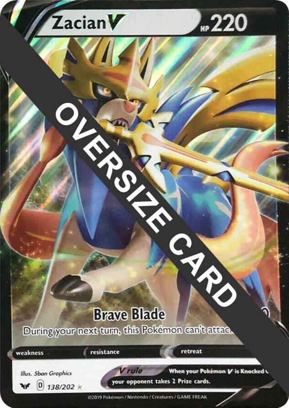 Zacian V - 138/202 138-202 — Jumbo Cards (English Pokémon TCG card)