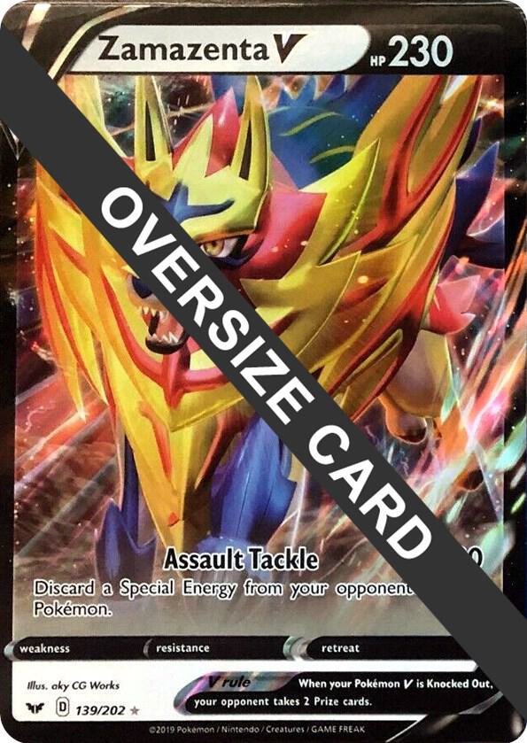 Zamazenta V - 139/202 139-202 — Jumbo Cards (English Pokémon TCG card)