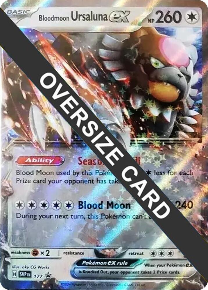 Bloodmoon Ursaluna ex - 177 141-167 — Jumbo Cards (English Pokémon TCG card)