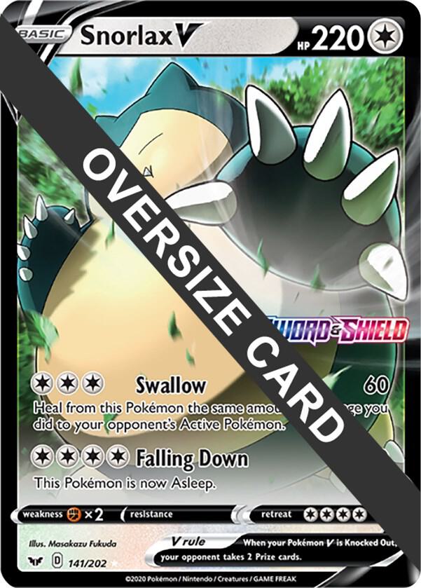 Snorlax V - 141/202 141-202 — Jumbo Cards (English Pokémon TCG card)