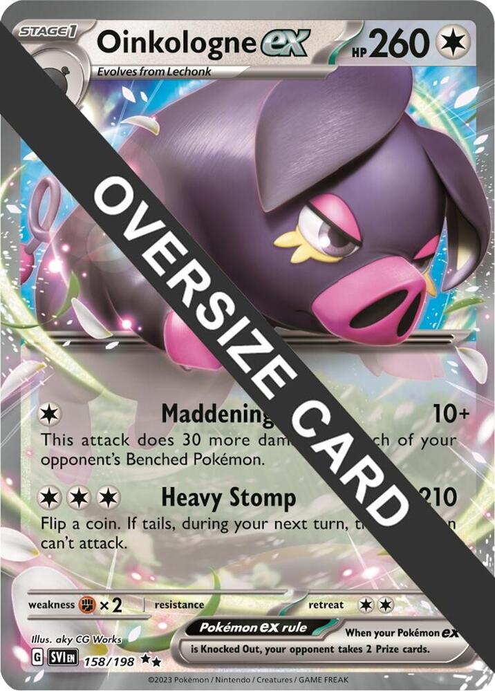 Oinkologne ex - 158/198 158-198 — Jumbo Cards (English Pokémon TCG card)