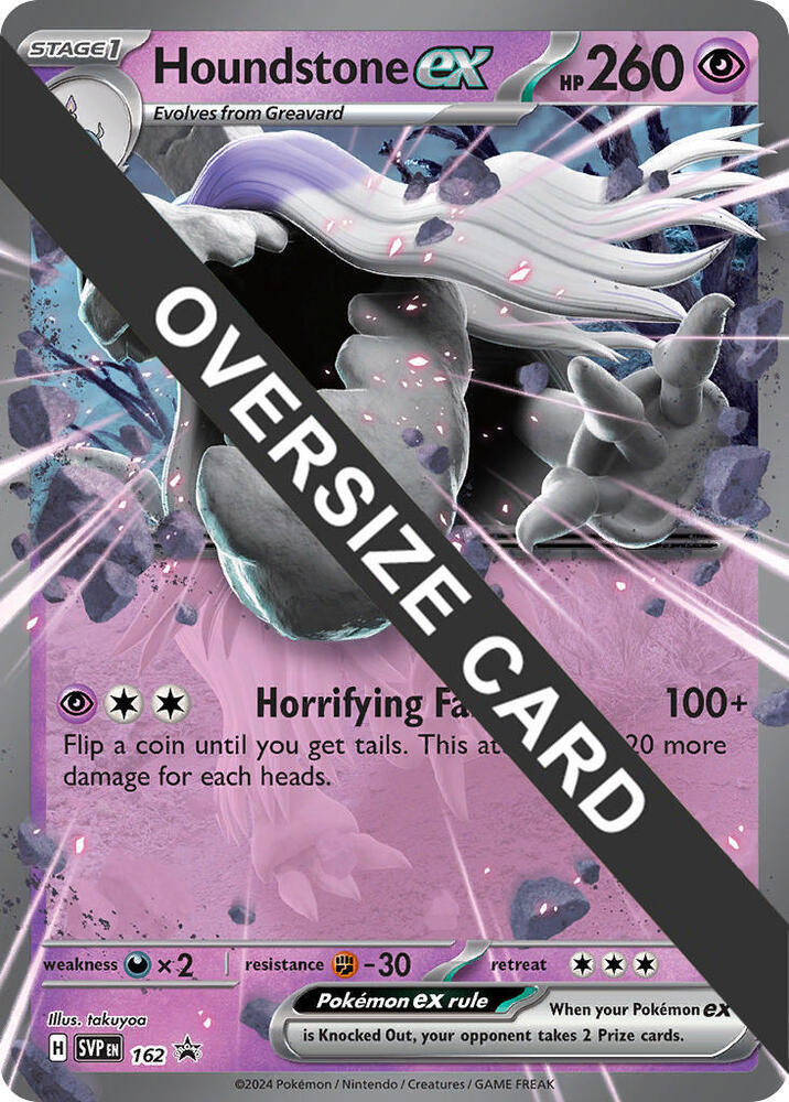 Houndstone ex - 162 162/296 — Jumbo Cards (English Pokémon TCG card)