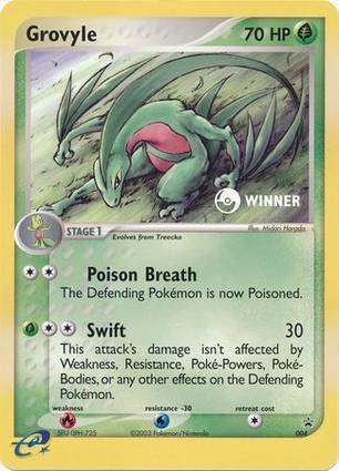 Grovyle - 004 (e-League) [Winner] 004 — Jumbo Cards (English Pokémon TCG card)