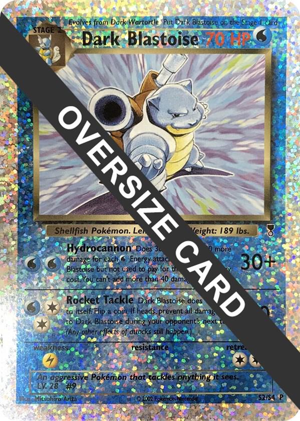 Dark Blastoise - S2/S4 (Box Topper) S2-S4 — Jumbo Cards (English Pokémon TCG card)