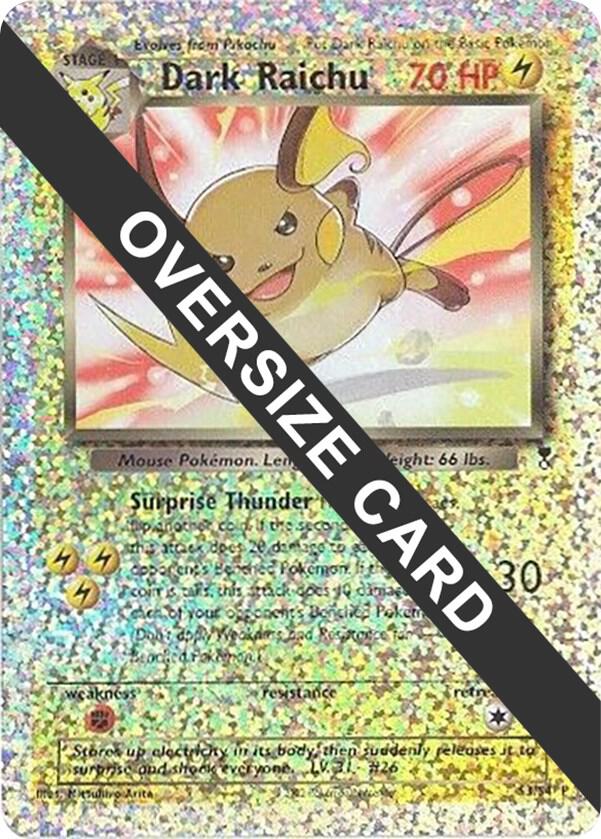 Dark Raichu - S3/S4 (Box Topper) S3-S4 — Jumbo Cards (English Pokémon TCG card)