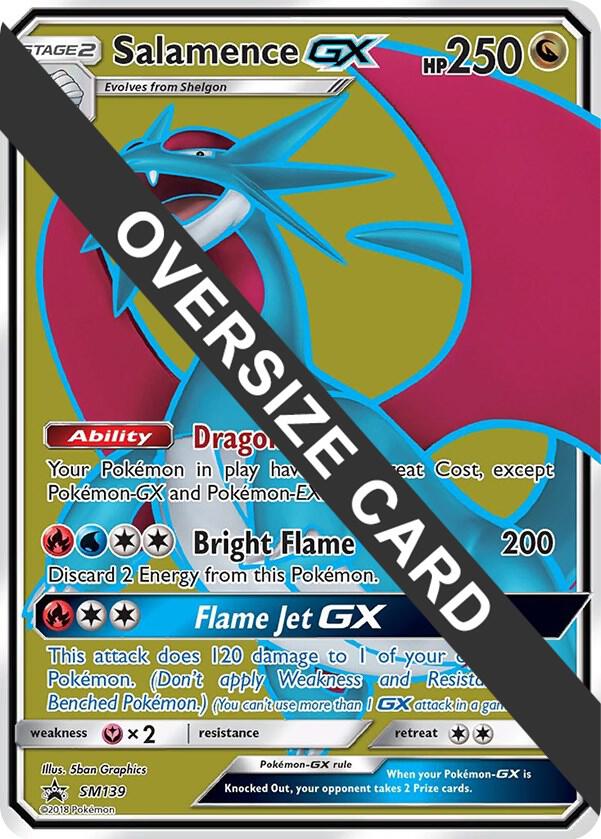 Salamence GX - SM139 (SM Black Star Promo) SM139 — Jumbo Cards (English Pokémon TCG card)
