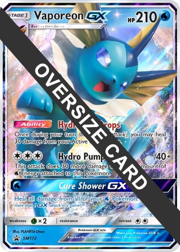 Vaporeon GX - SM172 SM172 — Jumbo Cards (English Pokémon TCG card)