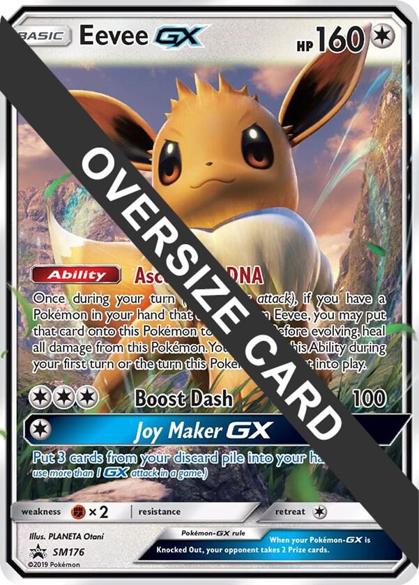 Eevee GX - SM176 (SM Black Star Promo) SM176 — Jumbo Cards (English Pokémon TCG card)