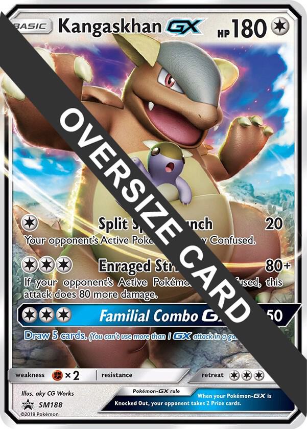 Kangaskhan GX - SM188 (SM Black Star Promo) SM188 — Jumbo Cards (English Pokémon TCG card)