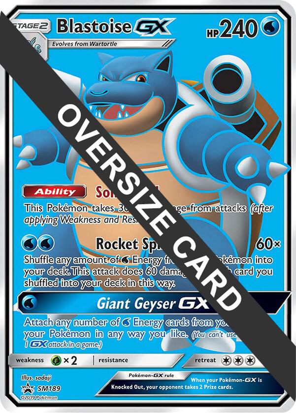 Blastoise GX - SM189 (Black Star Promos) SM189 — Jumbo Cards (English Pokémon TCG card)