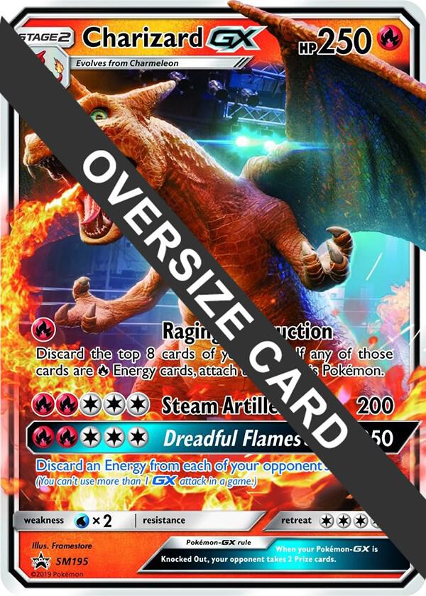 Charizard GX - SM195 (SM Black Star Promo) SM195 — Jumbo Cards (English Pokémon TCG card)