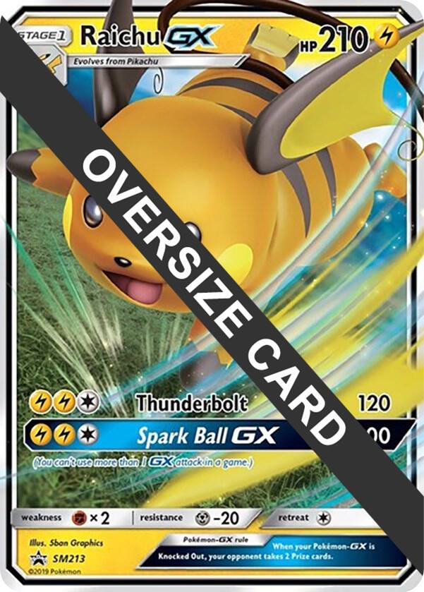 Raichu GX - SM213 SM213 — Jumbo Cards (English Pokémon TCG card)