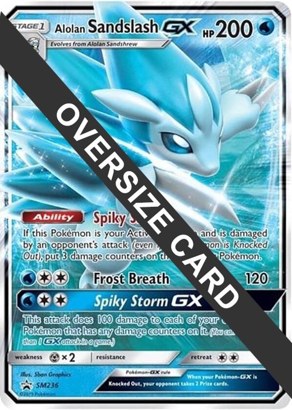 Alolan Sandslash GX - SM236 SM236 — Jumbo Cards (English Pokémon TCG card)