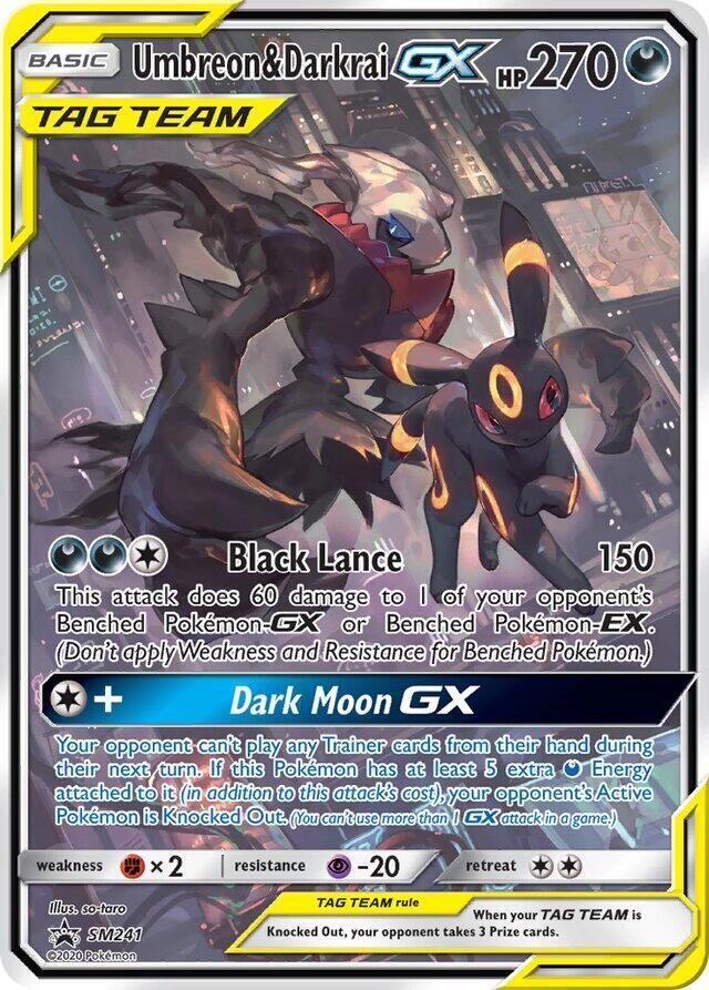 Umbreon & Darkrai GX - SM241 SM241 — Jumbo Cards (English Pokémon TCG card)
