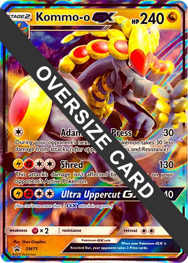 Kommo-o GX - SM71 (SM Black Star Promo) SM71 — Jumbo Cards (English Pokémon TCG card)