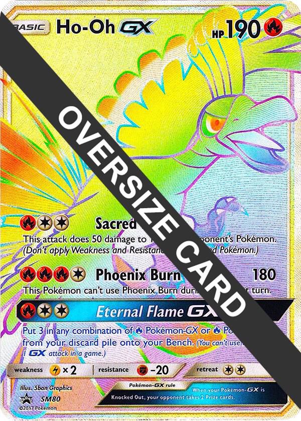 Ho-Oh GX - SM80 (SM Black Star Promo) SM80 — Jumbo Cards (English Pokémon TCG card)