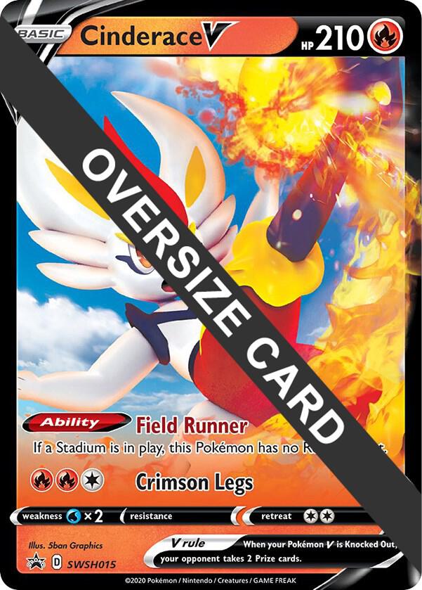 Cinderace V - SWSH015 SWSH015 — Jumbo Cards (English Pokémon TCG card)