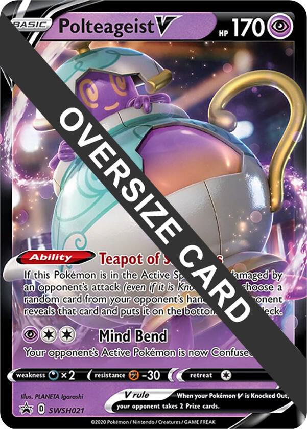 Polteageist V - SWSH021 SWSH021 — Jumbo Cards (English Pokémon TCG card)