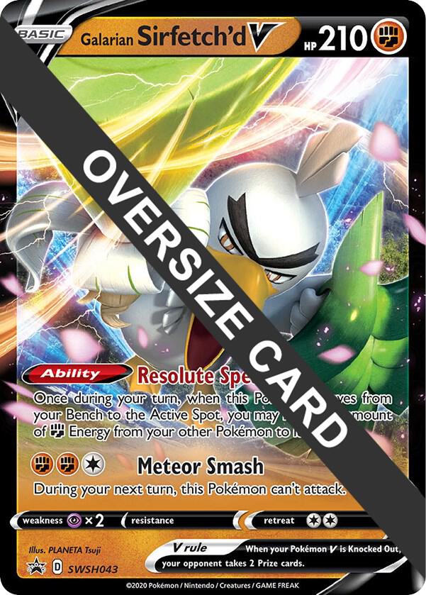 Galarian Sirfetch'd V - SWSH043 SWSH043 — Jumbo Cards (English Pokémon TCG card)