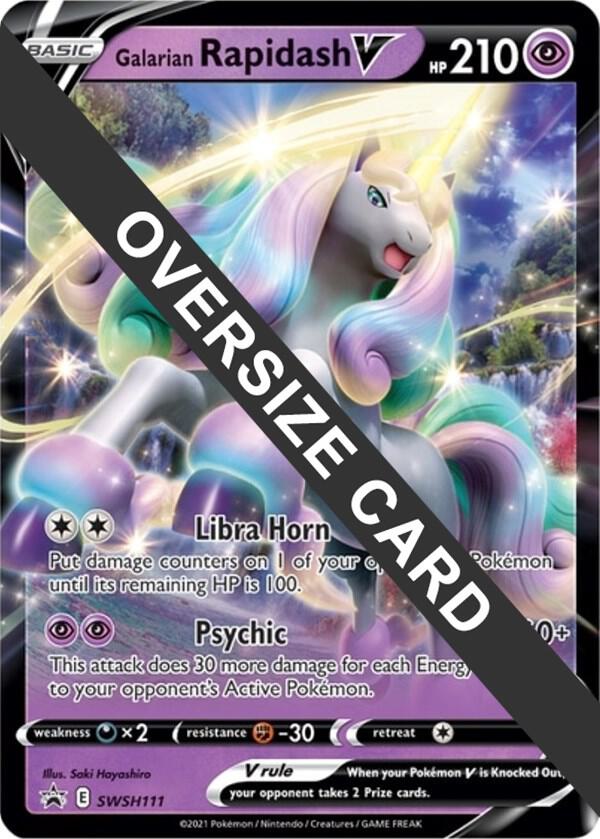 Galarian Rapidash V - SWSH111 SWSH111 — Jumbo Cards (English Pokémon TCG card)