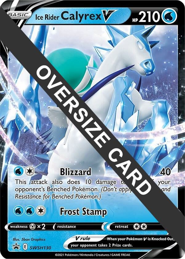 Ice Rider Calyrex V - SWSH130 SWSH130 — Jumbo Cards (English Pokémon TCG card)
