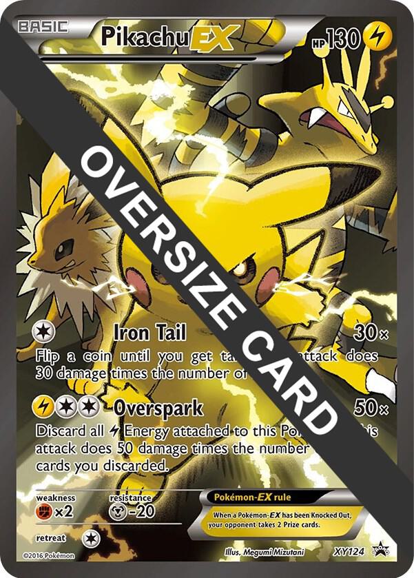 Pikachu EX - XY124 XY124 — Jumbo Cards (English Pokémon TCG card)