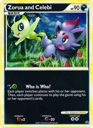 Zorua & Celebi — Jumbo Cards (English Pokémon TCG card)