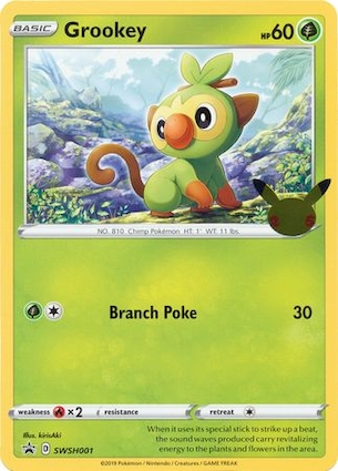 Grookey SWSH001 — Jumbo Cards (English Pokémon TCG card)