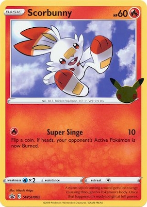 Scorbunny SWSH002 — Jumbo Cards (English Pokémon TCG card)