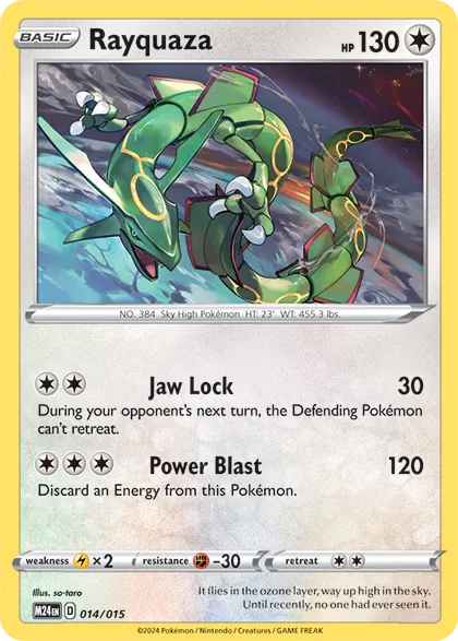 Rayquaza 014/15 — McDonald's Dragon Discovery 2024 (English Pokémon TCG card)
