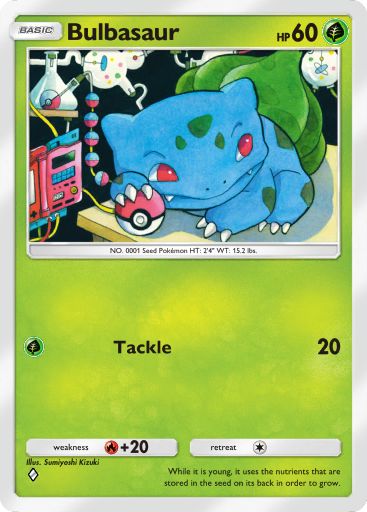Bulbasaur 001/103 — Crimson Blaze (English Pokémon TCG card)