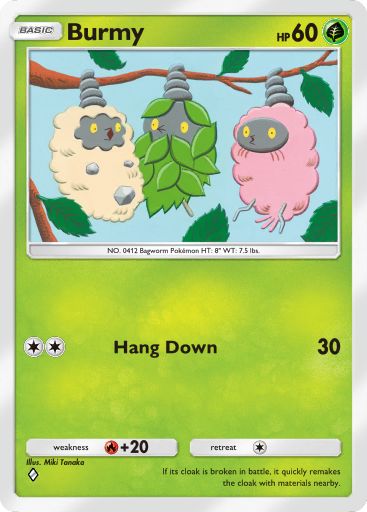 Burmy Pokémon TCG cards