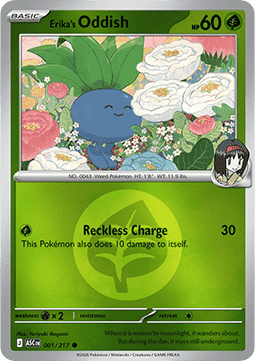 Erika's Oddish 001 — Ascended Heroes: Additionals (English Pokémon TCG card)
