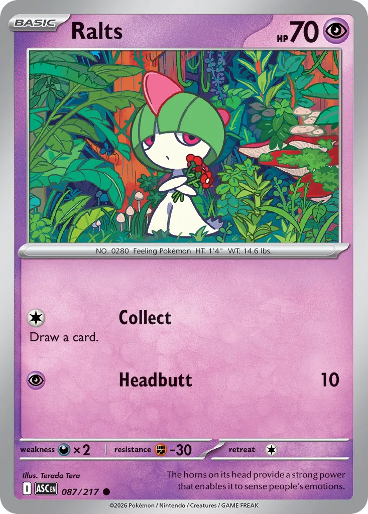 Ralts 087/217 — Ascended Heroes (English Pokémon TCG card)