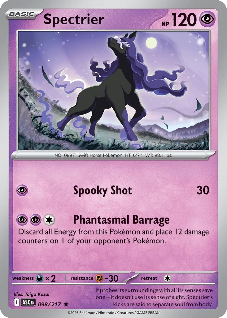 Spectrier 098/217 — Ascended Heroes (English Pokémon TCG card)
