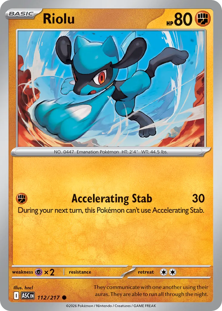 Riolu 112/217 — Ascended Heroes (English Pokémon TCG card)