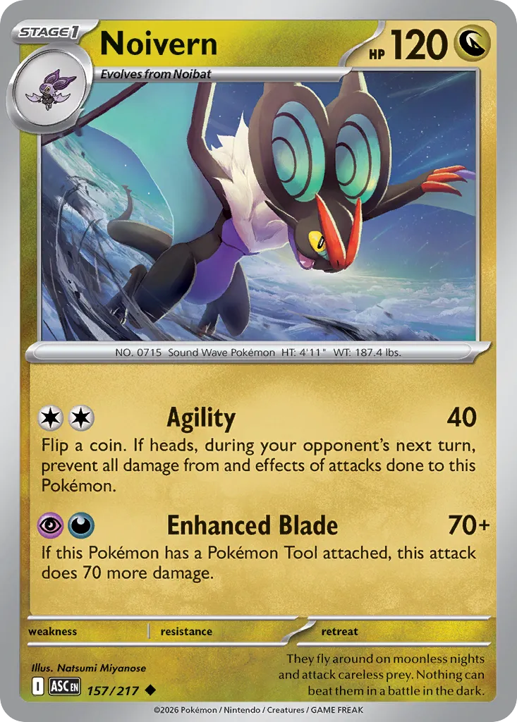 Noivern 157/217 — Ascended Heroes (English Pokémon TCG card)