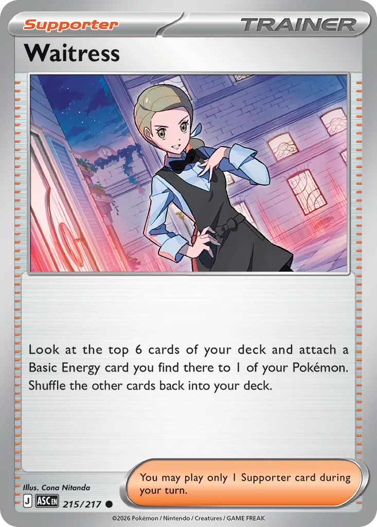 Waitress 215/217 — Ascended Heroes (English Pokémon TCG card)