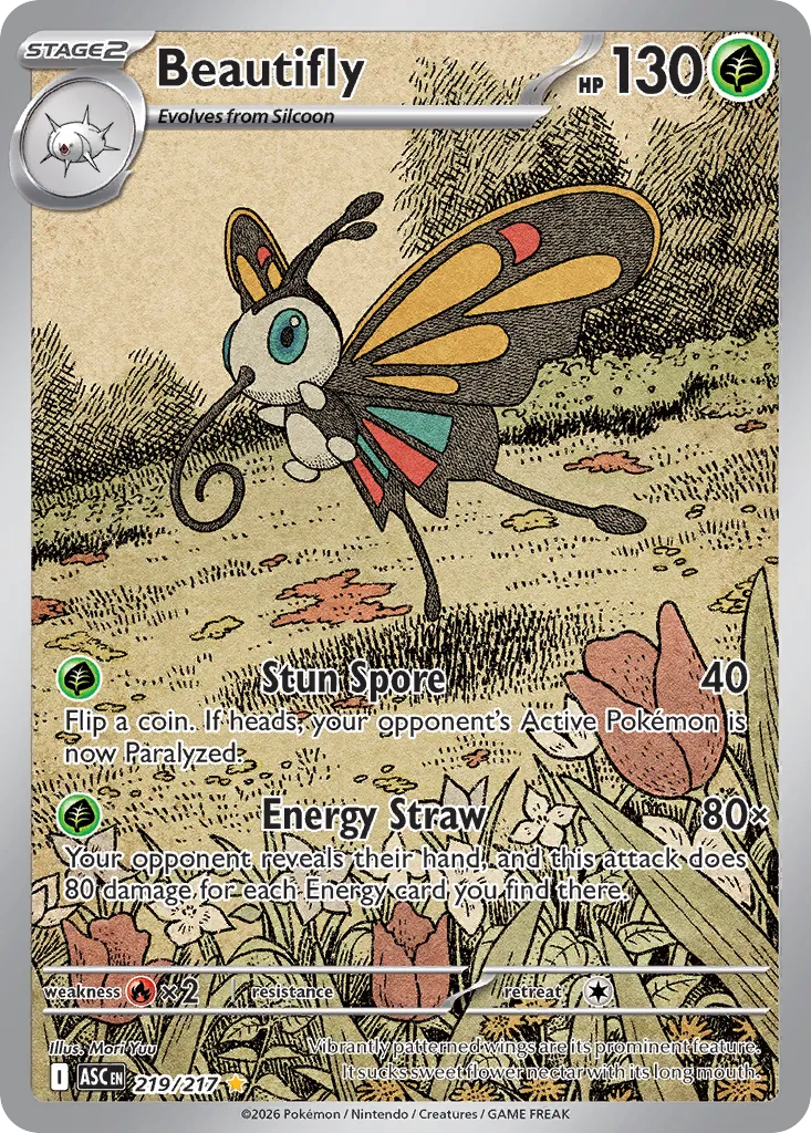 Beautifly 219/217 — Ascended Heroes (English Pokémon TCG card)