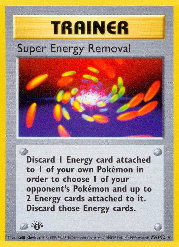 Super Energy Removal 079 — Base Set (Shadowless) (English Pokémon TCG card)
