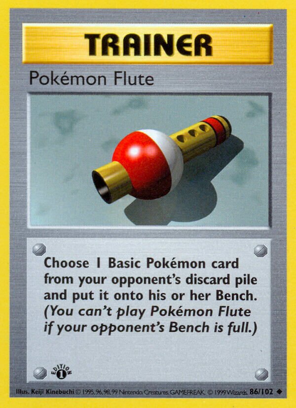 Pokémon Flute 086 — Base Set (Shadowless) (English Pokémon TCG card)