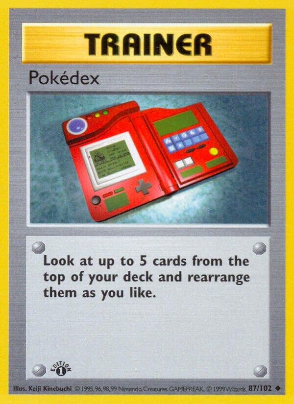 Pokédex 087 — Base Set (Shadowless) (English Pokémon TCG card)