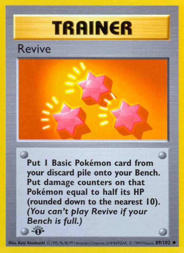 Revive 089 — Base Set (Shadowless) (English Pokémon TCG card)