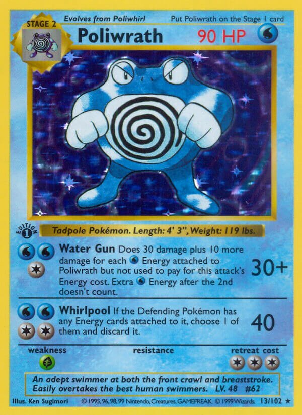Poliwrath 013/102 — Base Set (English Pokémon TCG card)