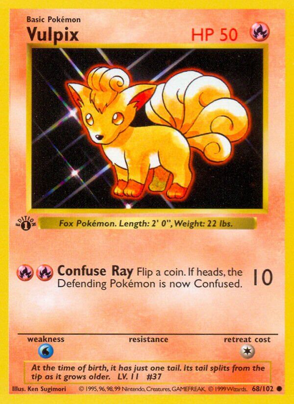 Vulpix 068/102 — Base Set (English Pokémon TCG card)
